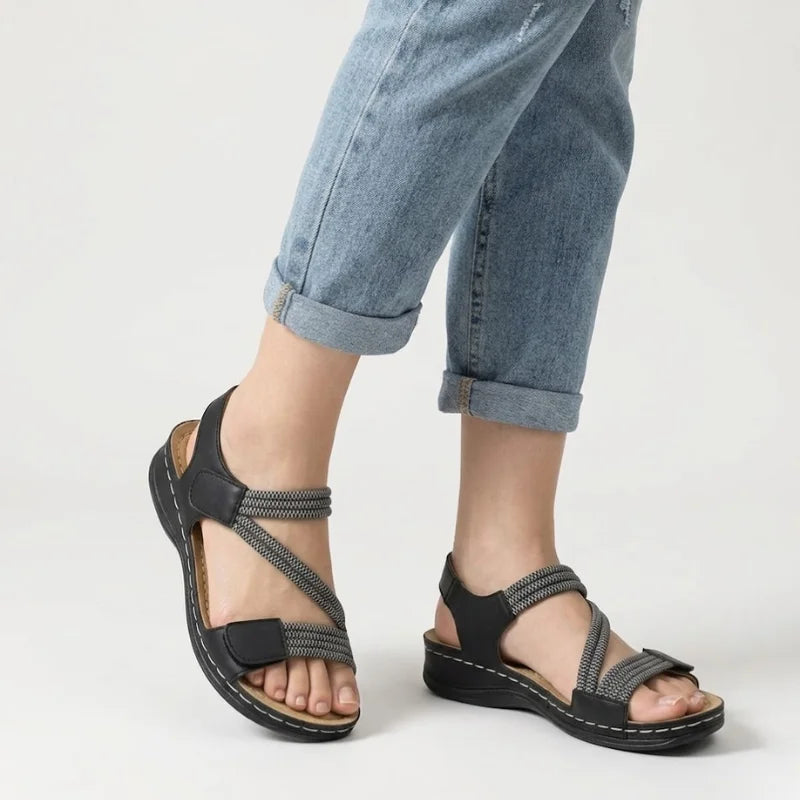 Softeva® – Verstelbare Orthopedische Open Teen Sandalen voor Gevoelige Voeten