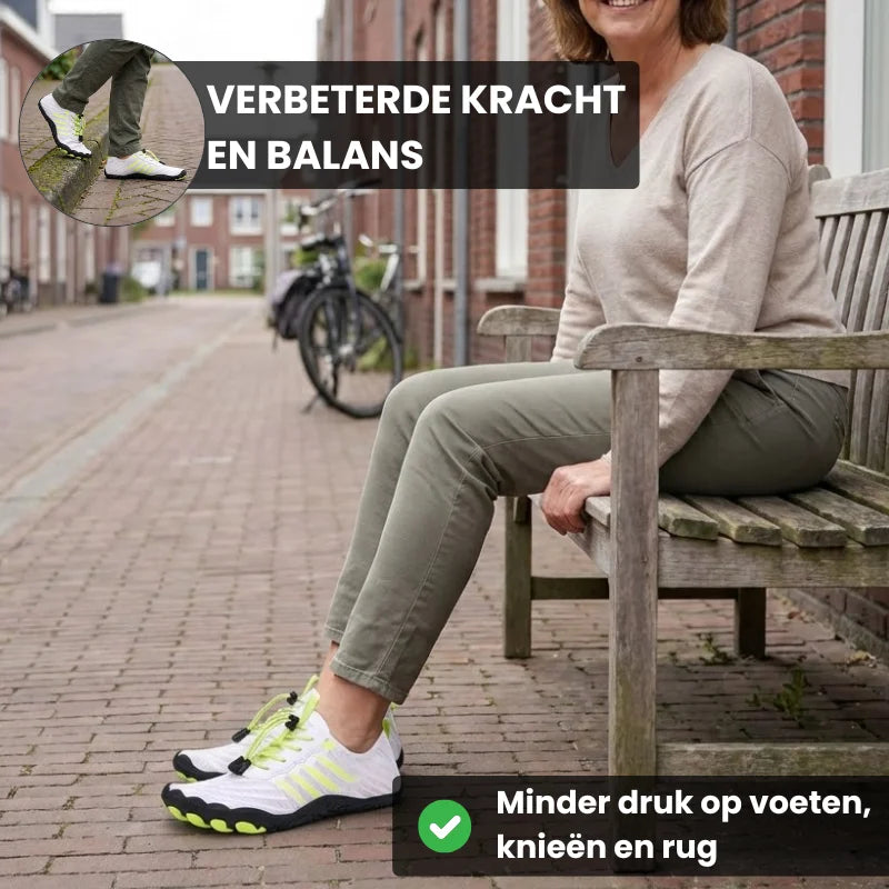 BareStep® – Orthopedische Barefoot Wandelschoenen met Extra Teenruimte