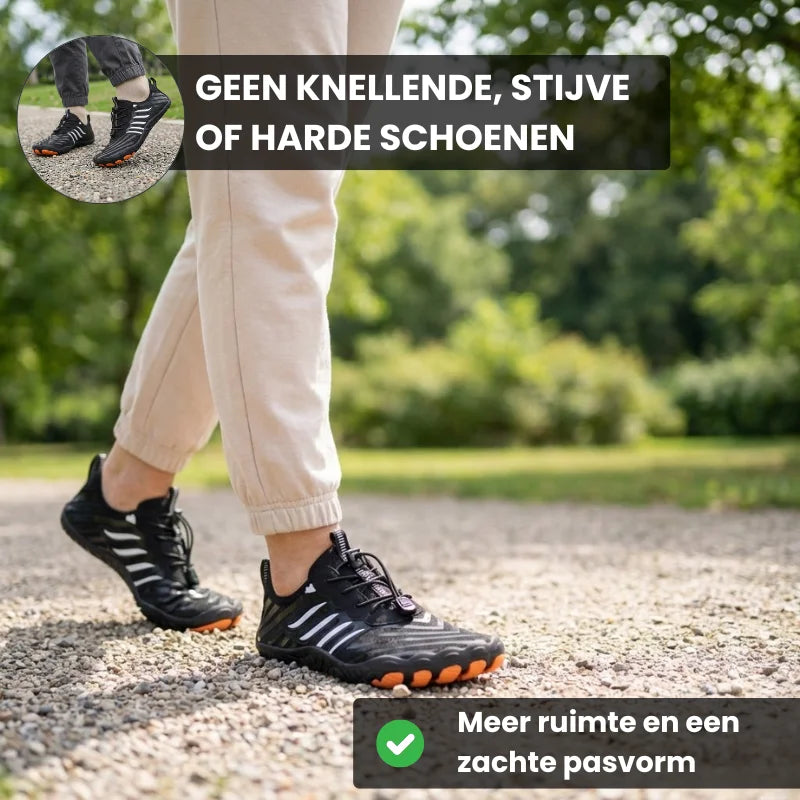 BareStep® – Orthopedische Barefoot Wandelschoenen met Extra Teenruimte
