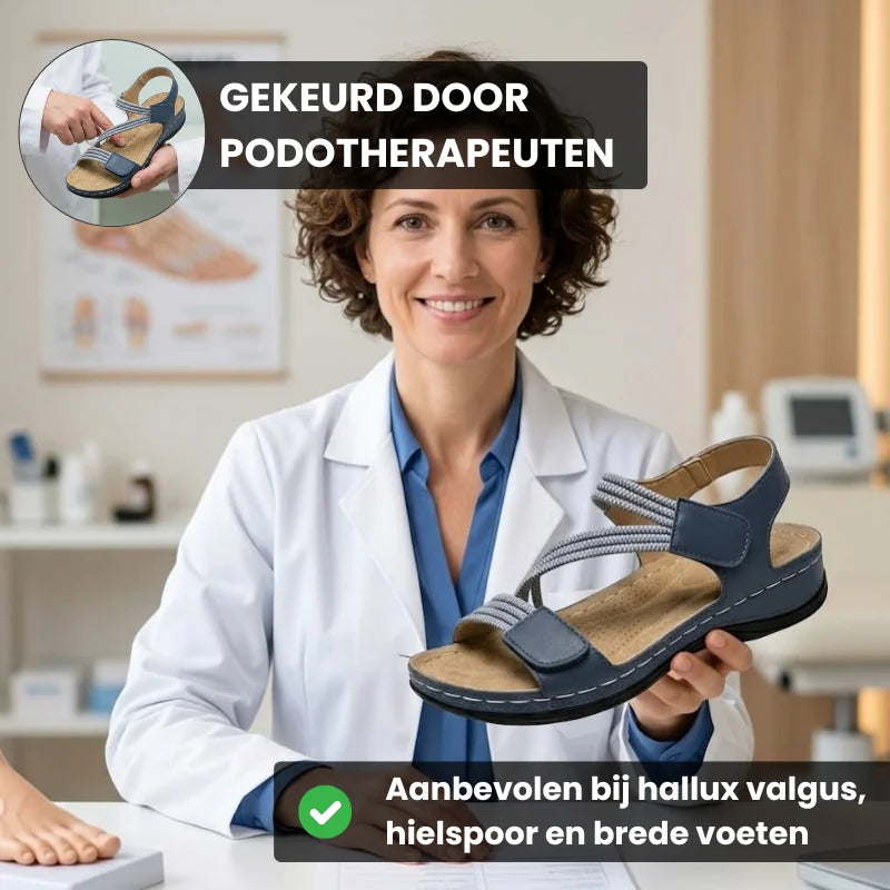 Softeva® – Verstelbare Orthopedische Open Teen Sandalen voor Gevoelige Voeten