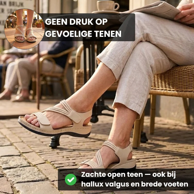 Softeva® – Verstelbare Orthopedische Open Teen Sandalen voor Gevoelige Voeten