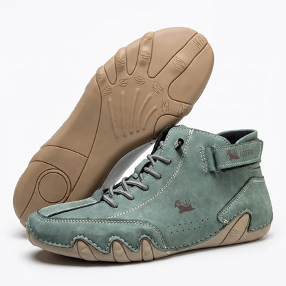 Barevo orthopedische schoenen – Groen, zijaanzicht en zool