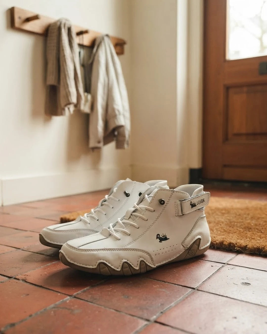 Barevo orthopedische schoenen – klantfoto in de hal