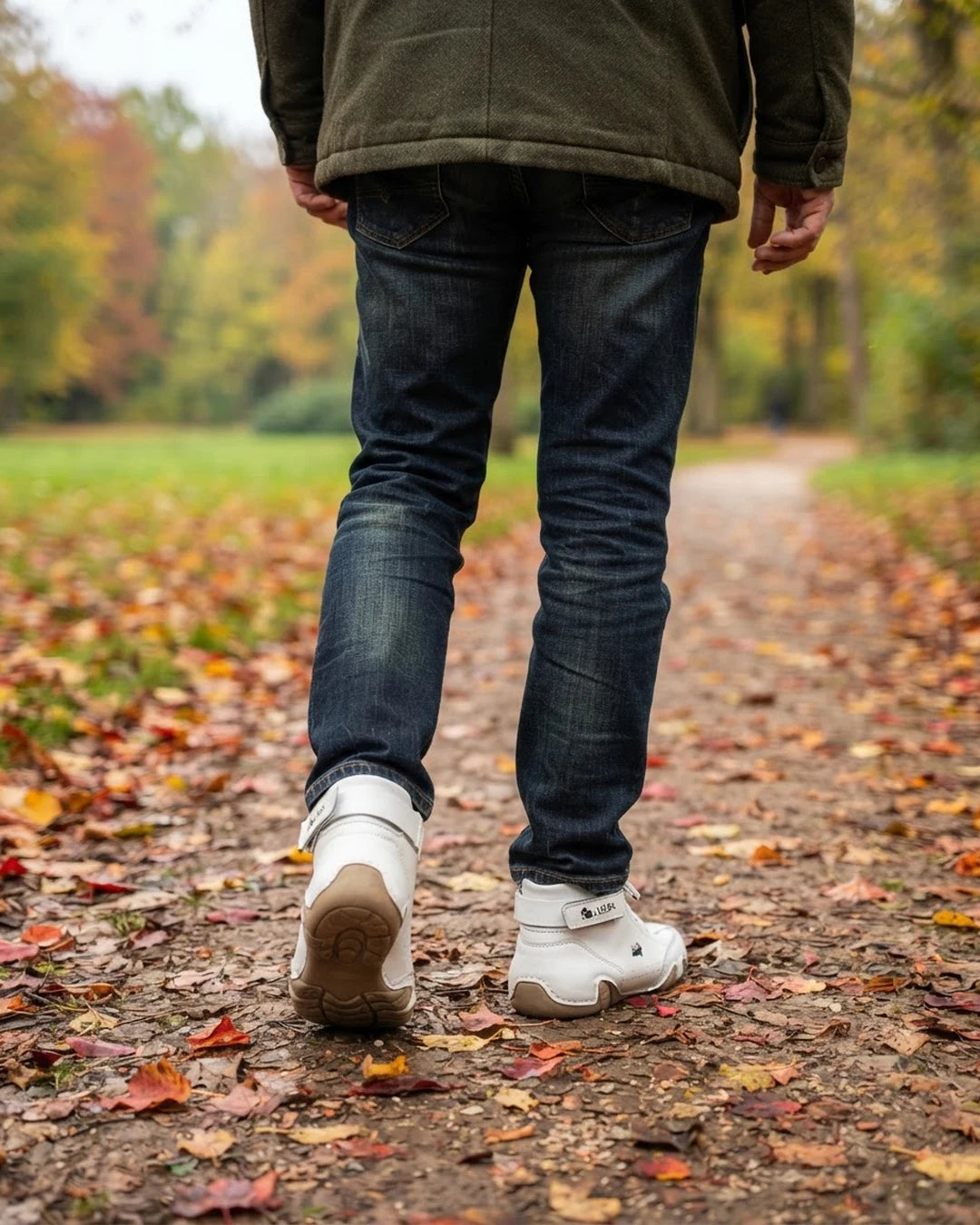 Barevo orthopedische schoenen – klantfoto, wandeling in het park