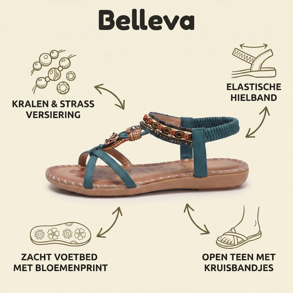 Belleva BOHO Sandalen – kenmerken en voordelen