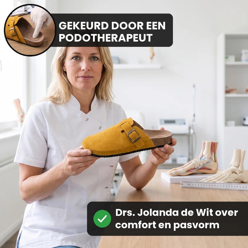 Clogevo lichtgewicht comfort clogs – Geel, lifestyle op straat