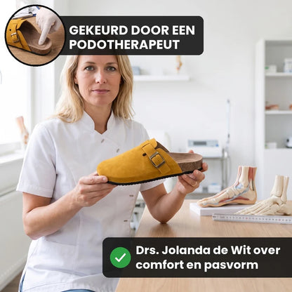 Clogevo lichtgewicht comfort clogs – Geel, lifestyle op straat