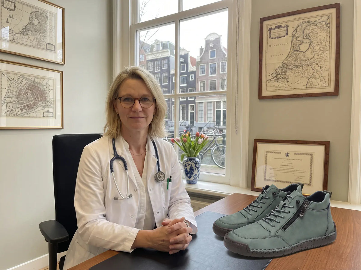 Podotherapeut Drs. Jolanda de Wit met de MayFit Zip