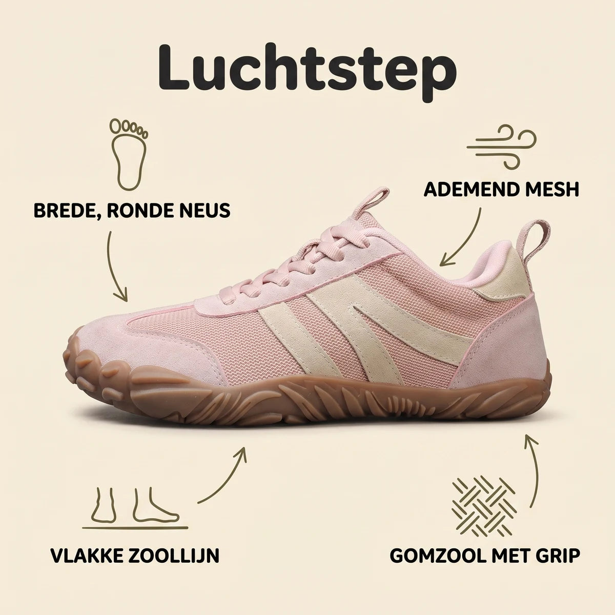 Luchtstep comfortsneakers brede voeten – kenmerken en voordelen
