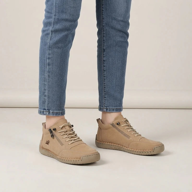 MayFit Zip® Beige gedragen