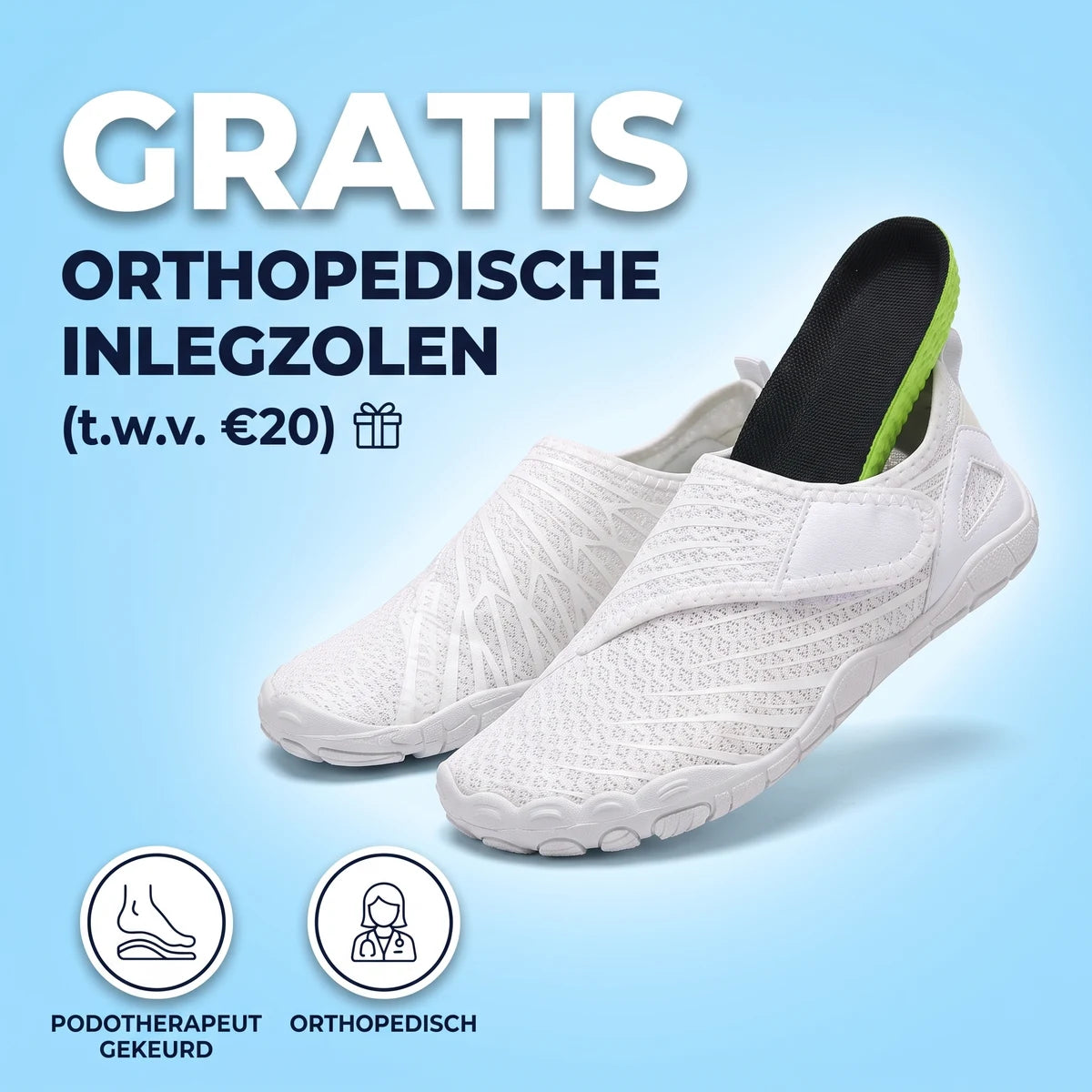 Natueva Barefoot – gratis orthopedische inlegzolen
