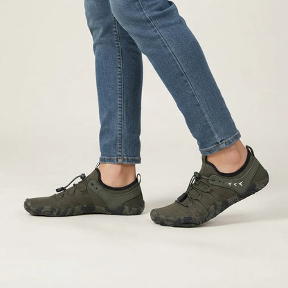 Natustep anatomische sneakers – Groen, gedragen door model