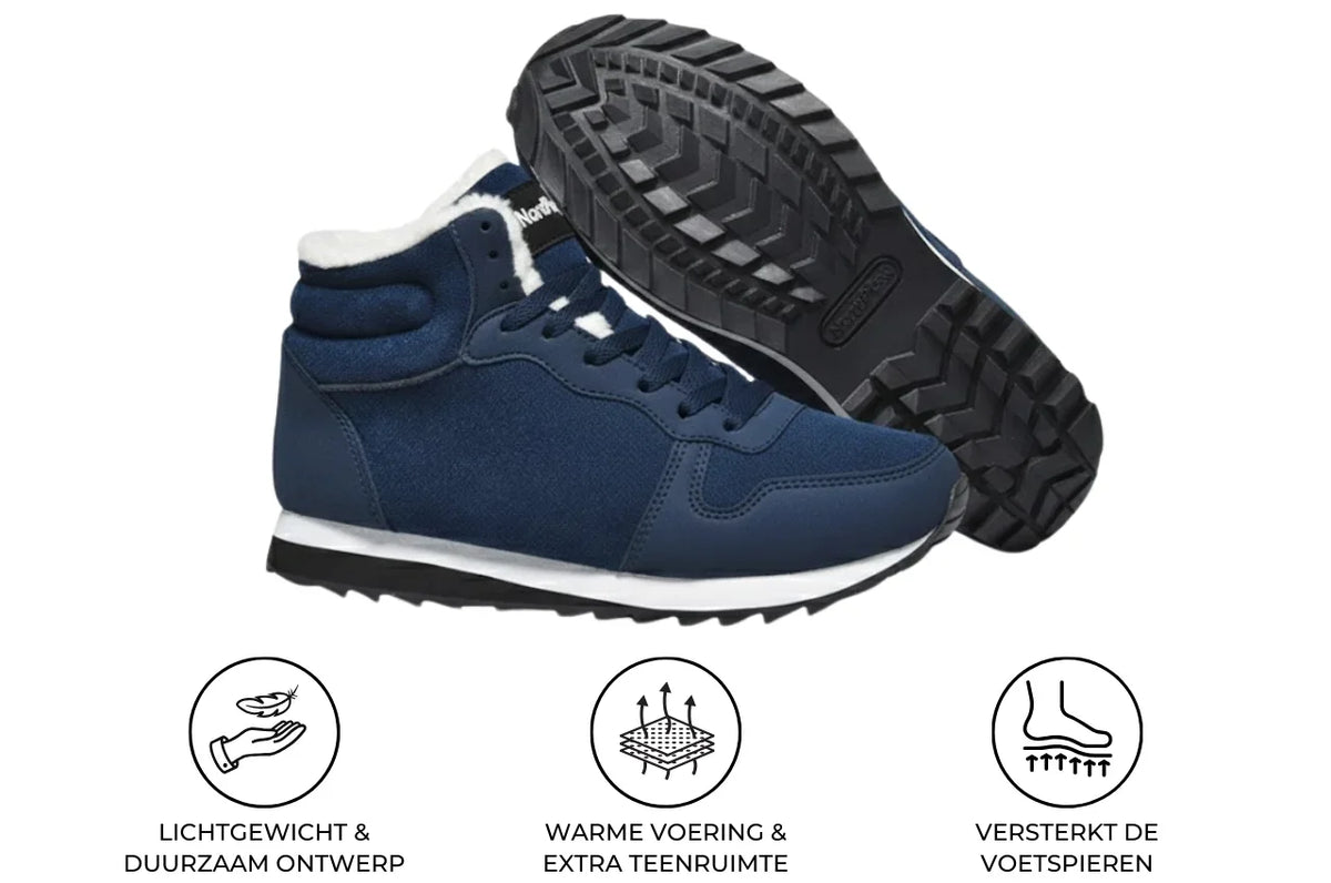 Nord Peak blauw - lichtgewicht, warme voering, versterkt de voetspieren