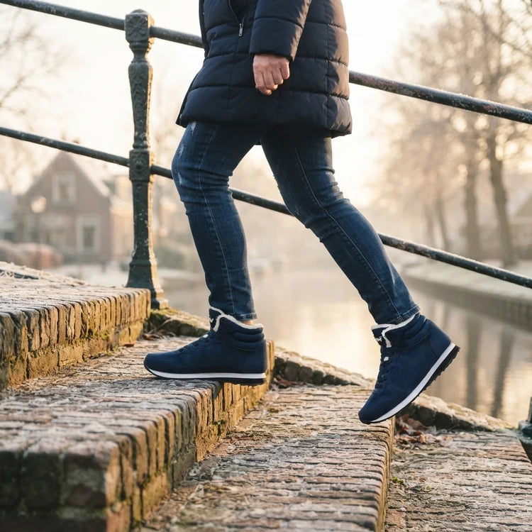3. Warm én licht? Jeanne v.d.B.: “Lekker licht aan de voeten. En warm”