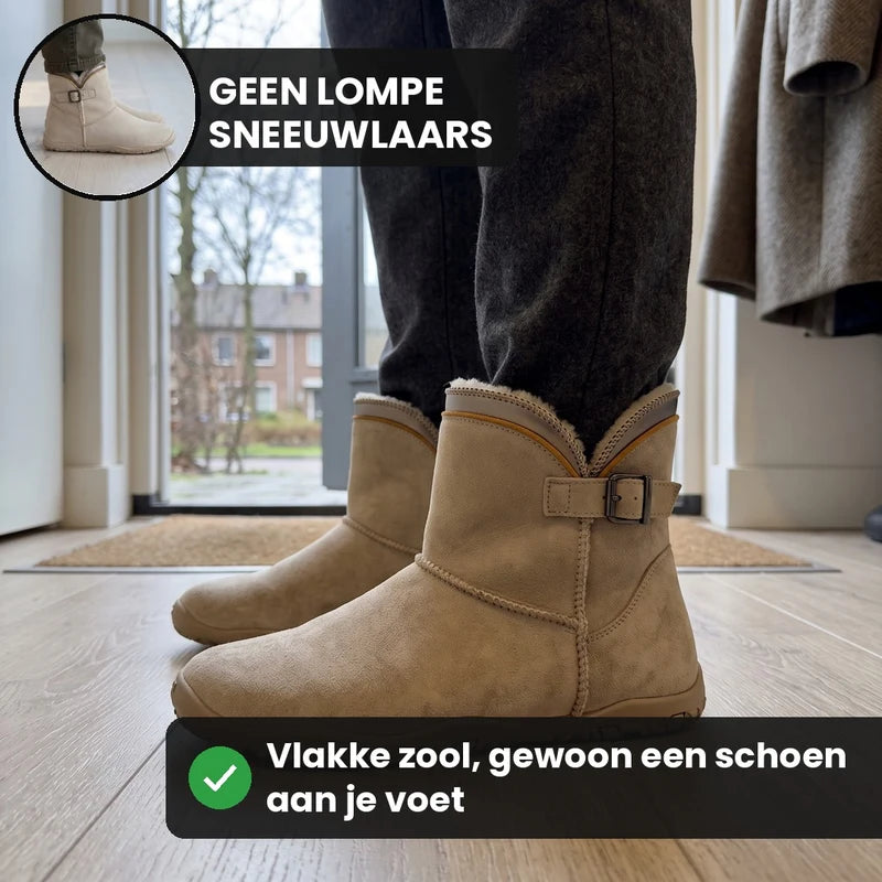 Nordeva waterafstotende snowboots – Bruin, lifestyle op straat