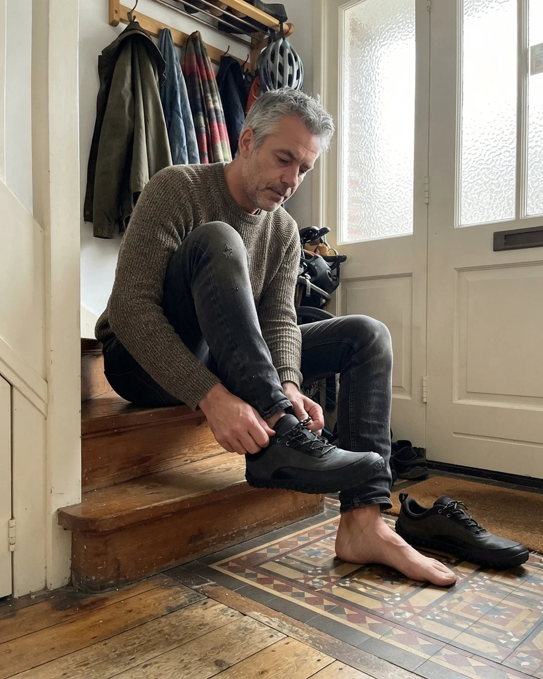 Nordevo barefoot wandelschoenen heren – klantfoto 1