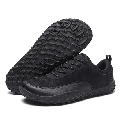 Nordevo waterafstotende schoenen – Zwart, zijaanzicht en zool