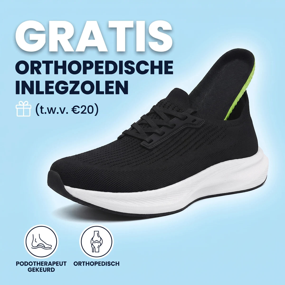 OrthoWide Orthopedische schoenen – gratis orthopedische inlegzolen