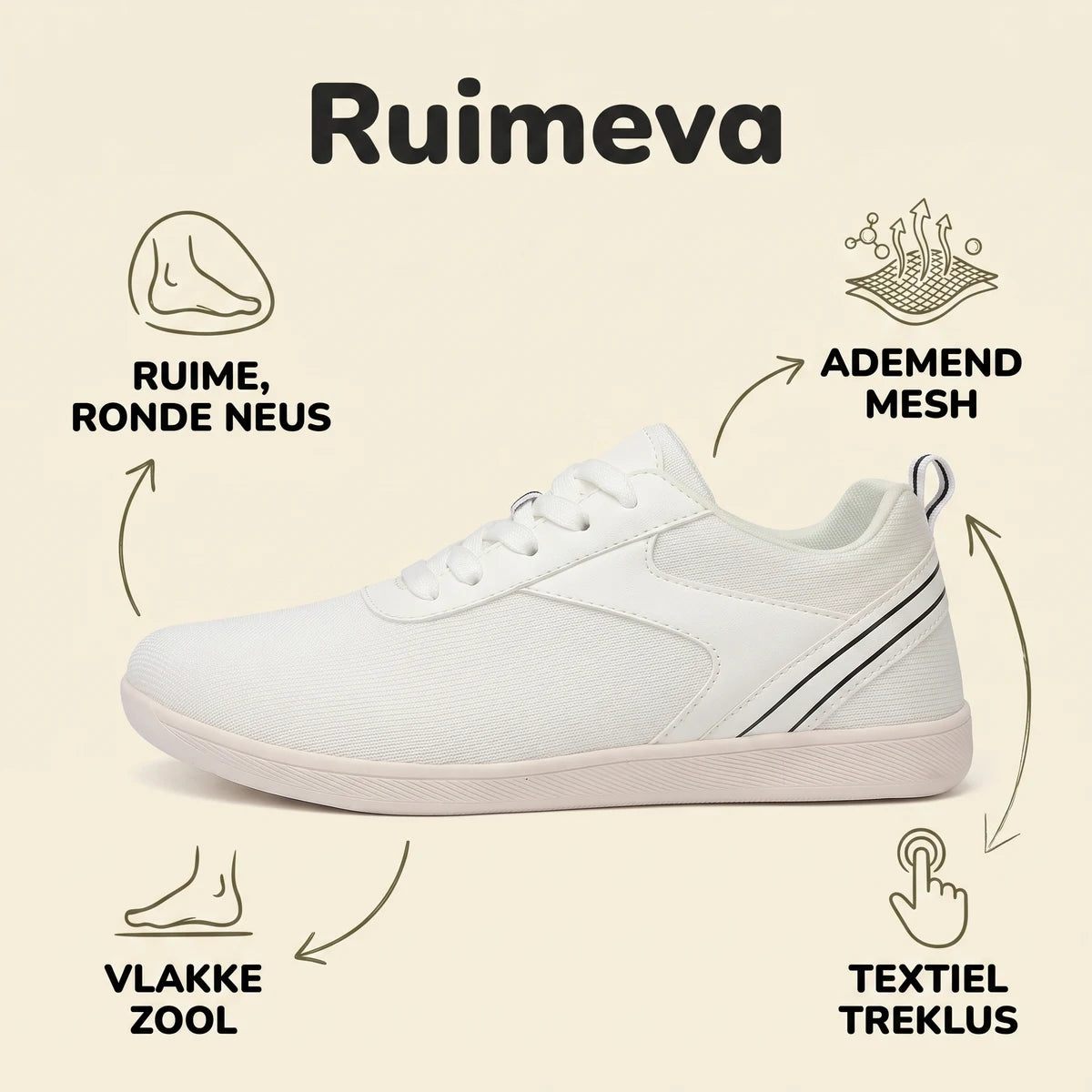 Ruimeva Damessneakers voor brede voeten – kenmerken en voordelen
