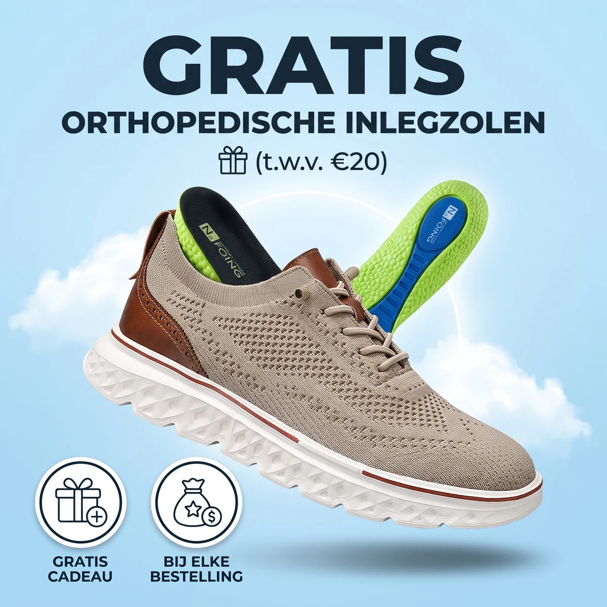 Solevo Mark II schoenen – gratis orthopedische inlegzolen