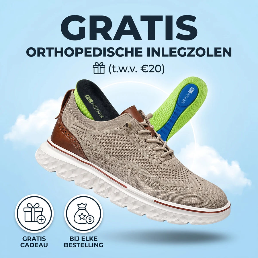 8. BONUS: GRATIS orthopedische inlegzolen (t.w.v. €20)