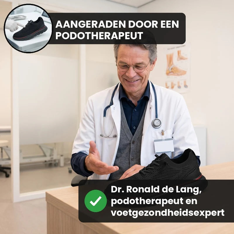 Solevo Mark II lichtgewicht comfortsneakers – Zwart, lifestyle op straat