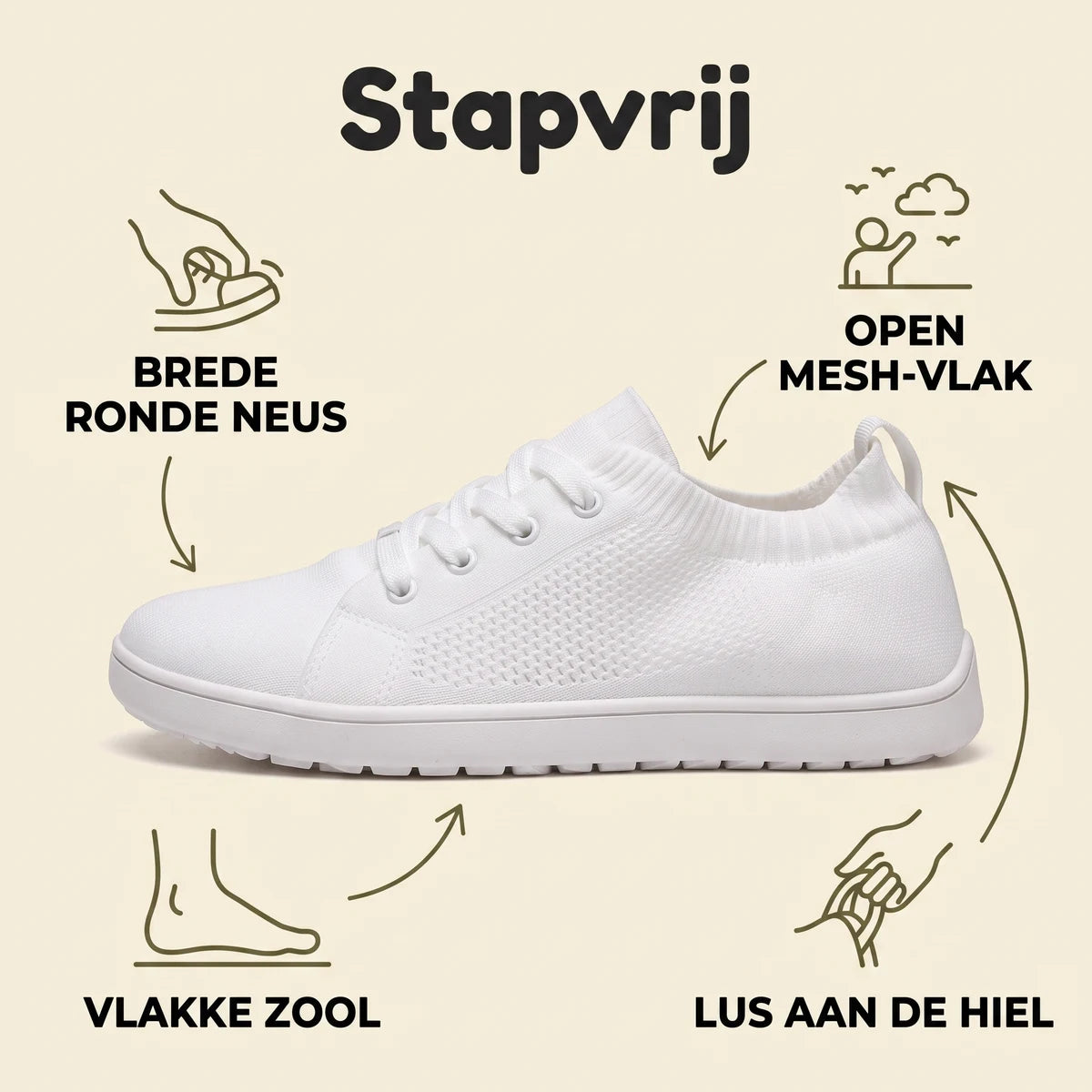 Stapvrij Orthopedische comfortsneakers voor brede voeten – kenmerken en voordelen