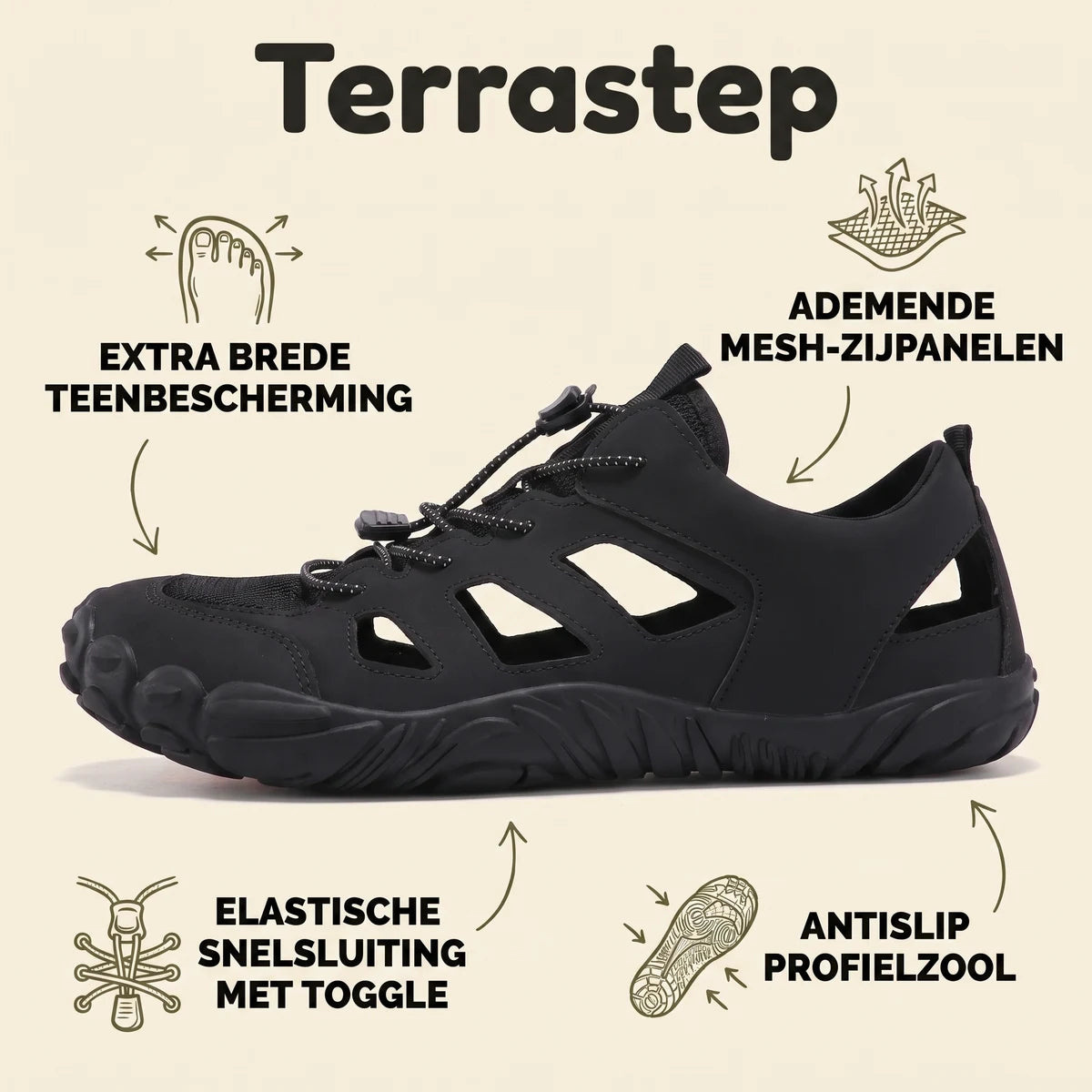 Terrastep Ergonomische Sandalen – kenmerken en voordelen