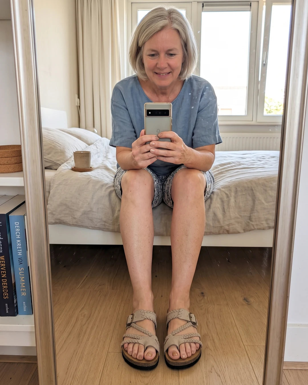 Zomerstep Leren Sandalen – klantfoto 6